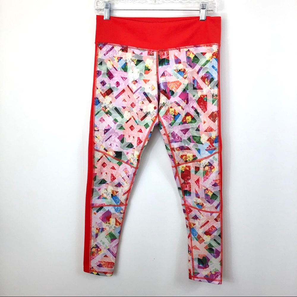 Adidas Climalite floral geometric capri leggings‎
